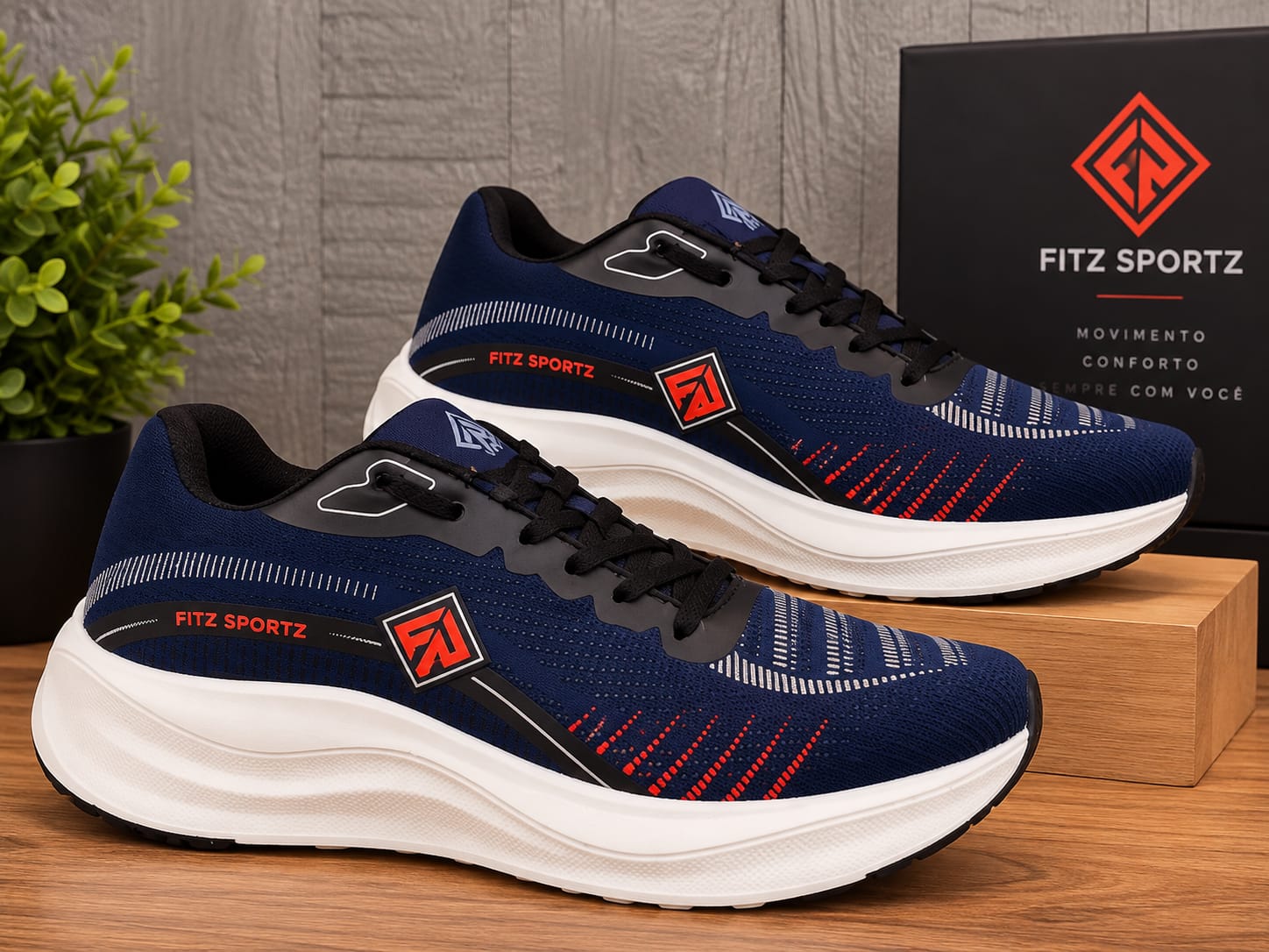 Tênis Feminino Fitz Sportz – Azul-Marinho - miniatura 3